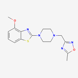 4-methoxy-2-{4-[(5-methyl-1,2,4-oxadiazol-3-yl)methyl]piperazin-1-yl}-1,3-benzothiazole