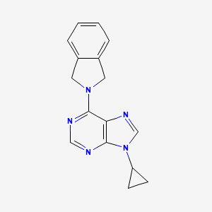 9-cyclopropyl-6-(2,3-dihydro-1H-isoindol-2-yl)-9H-purine