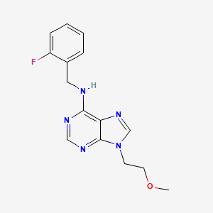 N-[(2-fluorophenyl)methyl]-9-(2-methoxyethyl)-9H-purin-6-amine