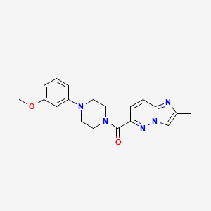 1-(3-methoxyphenyl)-4-{2-methylimidazo[1,2-b]pyridazine-6-carbonyl}piperazine