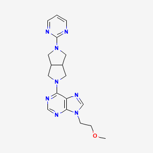 9-(2-methoxyethyl)-6-[5-(pyrimidin-2-yl)-octahydropyrrolo[3,4-c]pyrrol-2-yl]-9H-purine