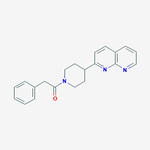 1-[4-(1,8-naphthyridin-2-yl)piperidin-1-yl]-2-phenylethan-1-one