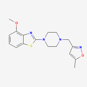 4-methoxy-2-{4-[(5-methyl-1,2-oxazol-3-yl)methyl]piperazin-1-yl}-1,3-benzothiazole