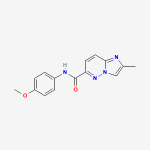 N-(4-methoxyphenyl)-2-methylimidazo[1,2-b]pyridazine-6-carboxamide