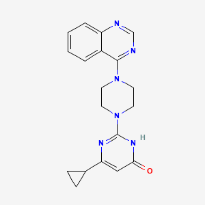 6-cyclopropyl-2-[4-(quinazolin-4-yl)piperazin-1-yl]-3,4-dihydropyrimidin-4-one