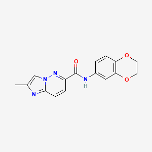 N-(2,3-dihydro-1,4-benzodioxin-6-yl)-2-methylimidazo[1,2-b]pyridazine-6-carboxamide