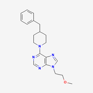 6-(4-benzylpiperidin-1-yl)-9-(2-methoxyethyl)-9H-purine