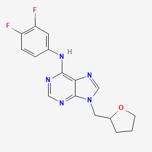 N-(3,4-difluorophenyl)-9-[(oxolan-2-yl)methyl]-9H-purin-6-amine