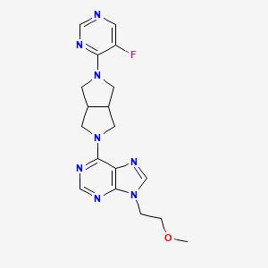 6-[5-(5-fluoropyrimidin-4-yl)-octahydropyrrolo[3,4-c]pyrrol-2-yl]-9-(2-methoxyethyl)-9H-purine