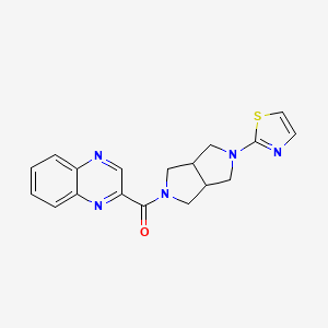 2-[5-(1,3-thiazol-2-yl)-octahydropyrrolo[3,4-c]pyrrole-2-carbonyl]quinoxaline