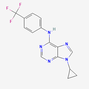 9-cyclopropyl-N-[4-(trifluoromethyl)phenyl]-9H-purin-6-amine