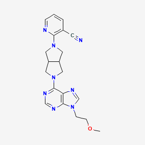 2-{5-[9-(2-methoxyethyl)-9H-purin-6-yl]-octahydropyrrolo[3,4-c]pyrrol-2-yl}pyridine-3-carbonitrile