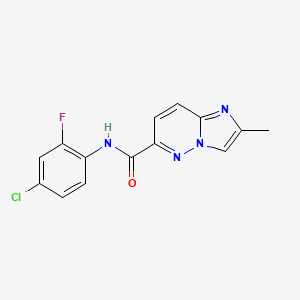 N-(4-chloro-2-fluorophenyl)-2-methylimidazo[1,2-b]pyridazine-6-carboxamide