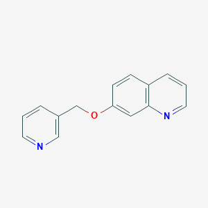 molecular formula C15H12N2O B6467554 7-[(pyridin-3-yl)methoxy]quinoline CAS No. 2640977-26-8