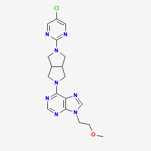 6-[5-(5-chloropyrimidin-2-yl)-octahydropyrrolo[3,4-c]pyrrol-2-yl]-9-(2-methoxyethyl)-9H-purine