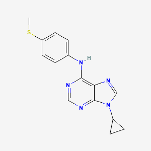 9-cyclopropyl-N-[4-(methylsulfanyl)phenyl]-9H-purin-6-amine