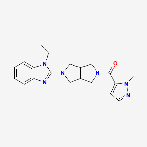 1-ethyl-2-[5-(1-methyl-1H-pyrazole-5-carbonyl)-octahydropyrrolo[3,4-c]pyrrol-2-yl]-1H-1,3-benzodiazole