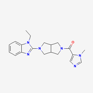 1-ethyl-2-[5-(1-methyl-1H-imidazole-5-carbonyl)-octahydropyrrolo[3,4-c]pyrrol-2-yl]-1H-1,3-benzodiazole