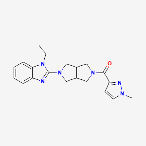 1-ethyl-2-[5-(1-methyl-1H-pyrazole-3-carbonyl)-octahydropyrrolo[3,4-c]pyrrol-2-yl]-1H-1,3-benzodiazole