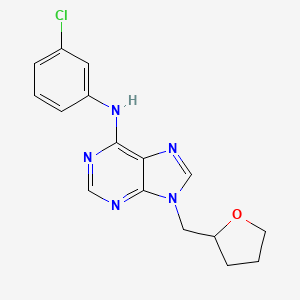 N-(3-chlorophenyl)-9-[(oxolan-2-yl)methyl]-9H-purin-6-amine