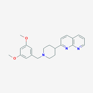 2-{1-[(3,5-dimethoxyphenyl)methyl]piperidin-4-yl}-1,8-naphthyridine