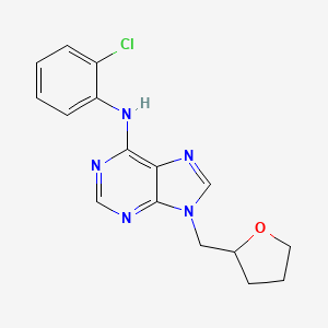 N-(2-chlorophenyl)-9-[(oxolan-2-yl)methyl]-9H-purin-6-amine