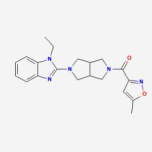 1-ethyl-2-[5-(5-methyl-1,2-oxazole-3-carbonyl)-octahydropyrrolo[3,4-c]pyrrol-2-yl]-1H-1,3-benzodiazole