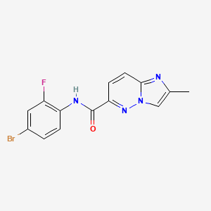 N-(4-bromo-2-fluorophenyl)-2-methylimidazo[1,2-b]pyridazine-6-carboxamide