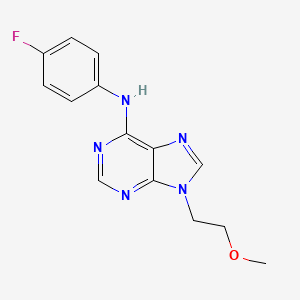 N-(4-fluorophenyl)-9-(2-methoxyethyl)-9H-purin-6-amine