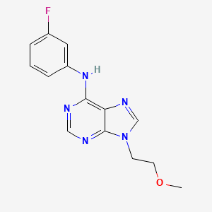 N-(3-fluorophenyl)-9-(2-methoxyethyl)-9H-purin-6-amine