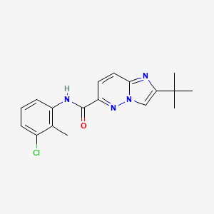 2-tert-butyl-N-(3-chloro-2-methylphenyl)imidazo[1,2-b]pyridazine-6-carboxamide