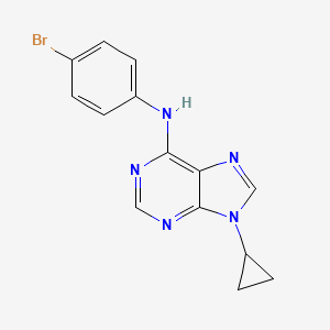 N-(4-bromophenyl)-9-cyclopropyl-9H-purin-6-amine