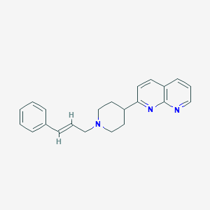 molecular formula C22H23N3 B6467815 2-{1-[(2E)-3-phenylprop-2-en-1-yl]piperidin-4-yl}-1,8-naphthyridine CAS No. 2640980-62-5