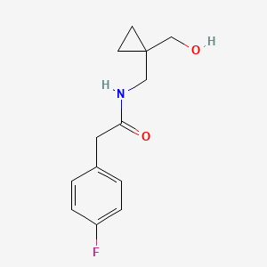 molecular formula C13H16FNO2 B6467831 2-(4-fluorophenyl)-N-{[1-(hydroxymethyl)cyclopropyl]methyl}acetamide CAS No. 1286732-29-3