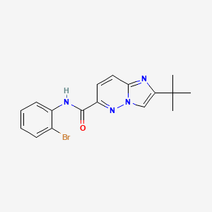 N-(2-bromophenyl)-2-tert-butylimidazo[1,2-b]pyridazine-6-carboxamide