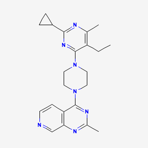 2-cyclopropyl-5-ethyl-4-methyl-6-(4-{2-methylpyrido[3,4-d]pyrimidin-4-yl}piperazin-1-yl)pyrimidine