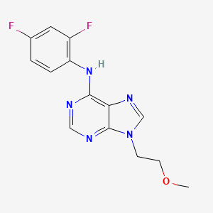 N-(2,4-difluorophenyl)-9-(2-methoxyethyl)-9H-purin-6-amine