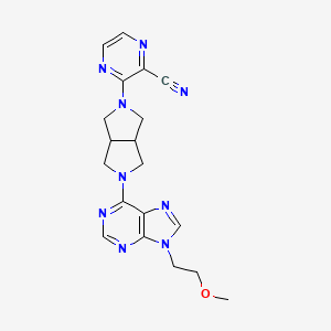 3-{5-[9-(2-methoxyethyl)-9H-purin-6-yl]-octahydropyrrolo[3,4-c]pyrrol-2-yl}pyrazine-2-carbonitrile