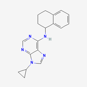 9-cyclopropyl-N-(1,2,3,4-tetrahydronaphthalen-1-yl)-9H-purin-6-amine