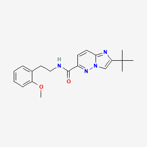 2-tert-butyl-N-[2-(2-methoxyphenyl)ethyl]imidazo[1,2-b]pyridazine-6-carboxamide