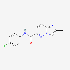 N-(4-chlorophenyl)-2-methylimidazo[1,2-b]pyridazine-6-carboxamide