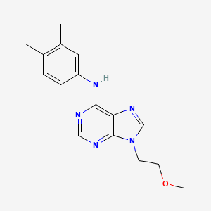 molecular formula C16H19N5O B6467987 N-(3,4-dimethylphenyl)-9-(2-methoxyethyl)-9H-purin-6-amine CAS No. 2415644-90-3