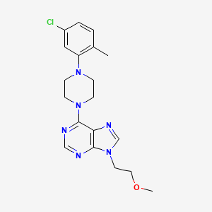 6-[4-(5-chloro-2-methylphenyl)piperazin-1-yl]-9-(2-methoxyethyl)-9H-purine