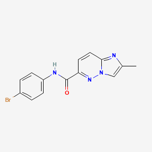 N-(4-bromophenyl)-2-methylimidazo[1,2-b]pyridazine-6-carboxamide