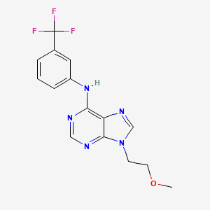 9-(2-methoxyethyl)-N-[3-(trifluoromethyl)phenyl]-9H-purin-6-amine