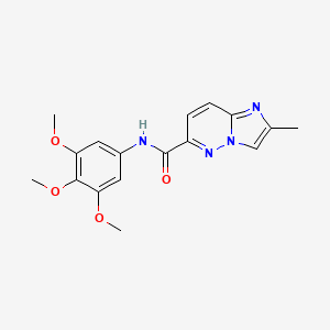 2-methyl-N-(3,4,5-trimethoxyphenyl)imidazo[1,2-b]pyridazine-6-carboxamide