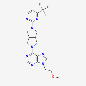 9-(2-methoxyethyl)-6-{5-[4-(trifluoromethyl)pyrimidin-2-yl]-octahydropyrrolo[3,4-c]pyrrol-2-yl}-9H-purine