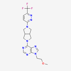 9-(2-methoxyethyl)-6-{5-[6-(trifluoromethyl)pyridazin-3-yl]-octahydropyrrolo[3,4-c]pyrrol-2-yl}-9H-purine