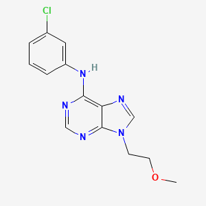 N-(3-chlorophenyl)-9-(2-methoxyethyl)-9H-purin-6-amine