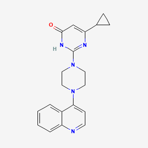 6-cyclopropyl-2-[4-(quinolin-4-yl)piperazin-1-yl]-3,4-dihydropyrimidin-4-one